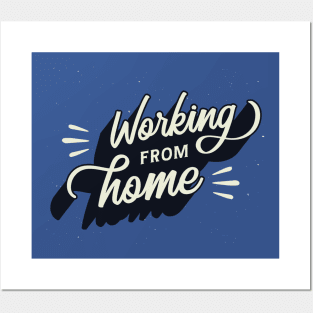 Working From Home Posters and Art